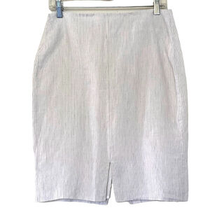 NWT Linen Banana Republic Sz 4 Micro Stripe Pencil Skirt